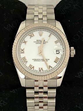 Rolex 18k White Gold & Stainless Steal
